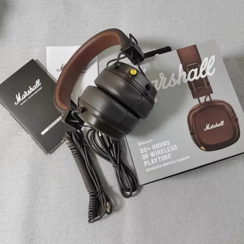 NEW Marshall Major IV 4 Bluetooth On-Ear Headphone wireless charging Brown New - Picture 3 of 8