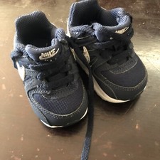 blue Nike AirMax size 3c In Warn Once Condition Very Nice Shoes Look At Pics
