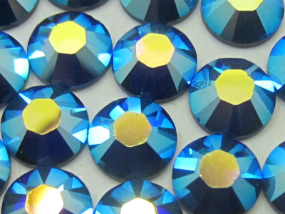 20ss COBALT AB (maxima) FLAT BACK PRECIOSA Rhinestones 72pcs.