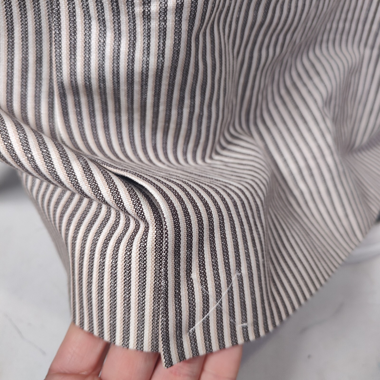 J. Peterman Blazer Mens 52R Linen Blend 2 Btn Stripe Jacket Sport Coat