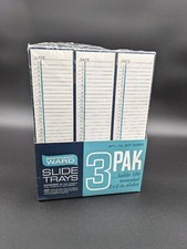 Vtg Montgomery Ward Photo Slide Tray 3 Pak Holds 120 Mounted 2x2 Slides Unused