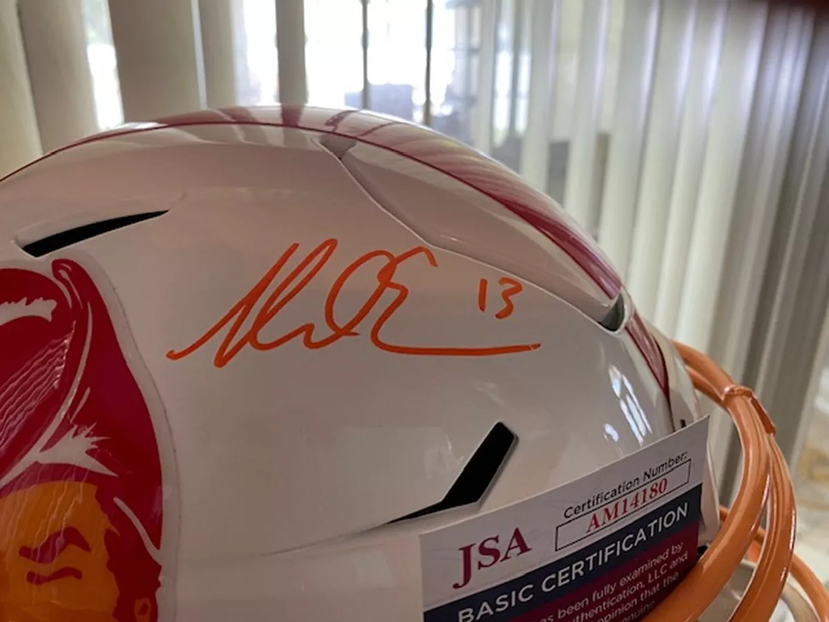 Mike evans cheap signed helmet