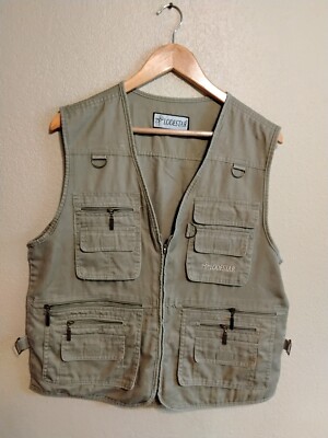 Lodestar Fishing Vest Men s XL Beige Hunting Full Zip Pockets