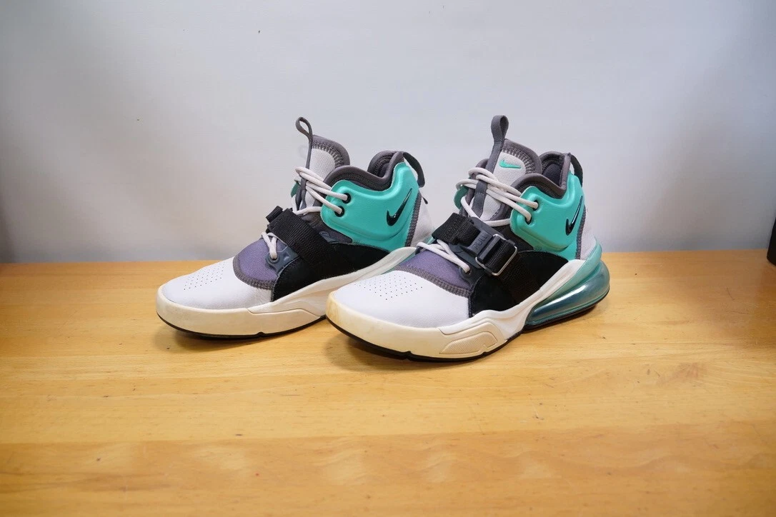Nike Air‎ Force 270 Black Hyper Jade Silver AJ8208-100 Mens High Tops Size 6.5 Nike Air Force 270 Hyper Jade for Sale | Authenticity  main image 2