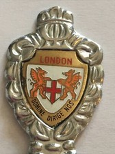 Vintage Souvenir Spoon Collectible London Domine Dirige Nos