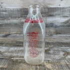 Vintage Johnson Farm Dairy Glass Milk Bottle