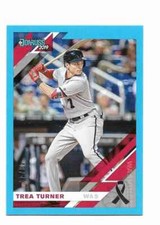 2019 Donruss Father's Day Ribbon #141 Trea Turner 48/49 Washington Nationals 