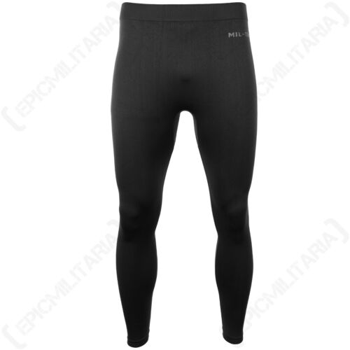 Black Sports Leggings - Training Gym Base Under Layer Winter Lightweight New - Picture 1 of 6