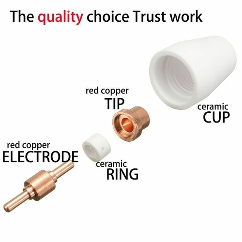 100pcs Long Electrodes For PT-31 & LG-40 Plasma Cutter Torch – RIVERWELD