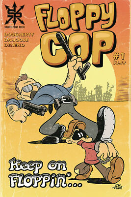 FLOPPY COP ISSUE 1 - FIRST 1st PRINT DOUGHERTY - SOURCE POINT PRESS
