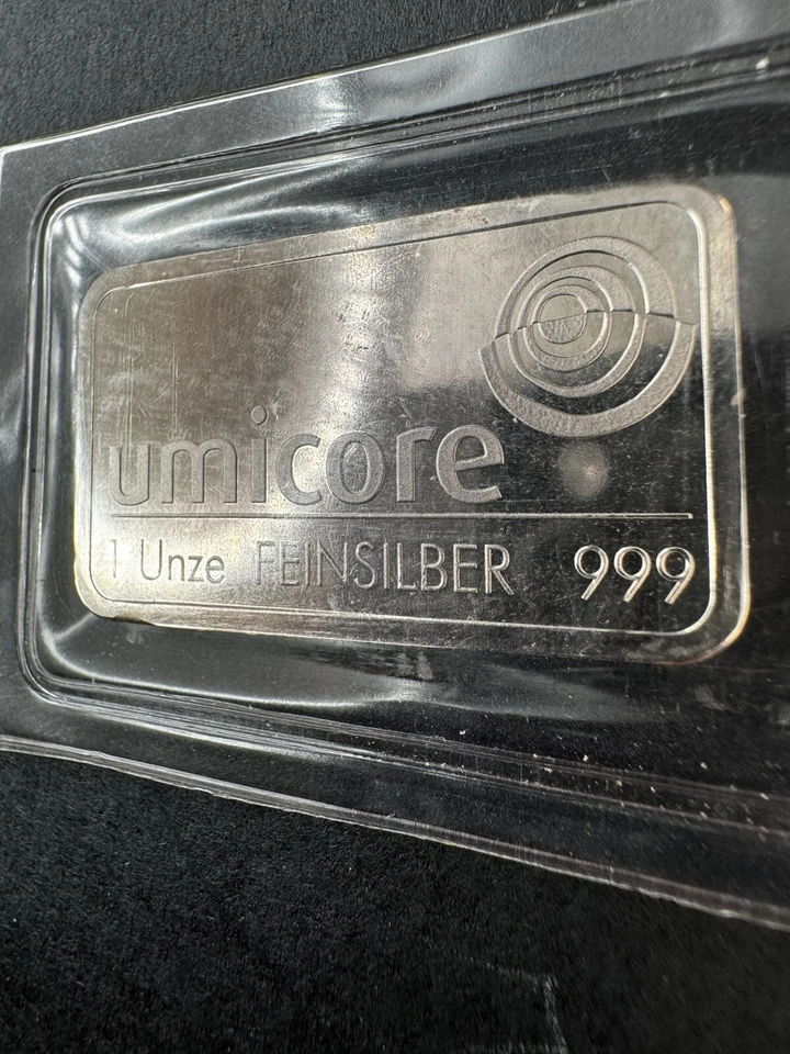 Rare Umicore 1 Oz Silver Bullion Bar .999 Fine Silver * Mint Sealed - Image 3 of 4