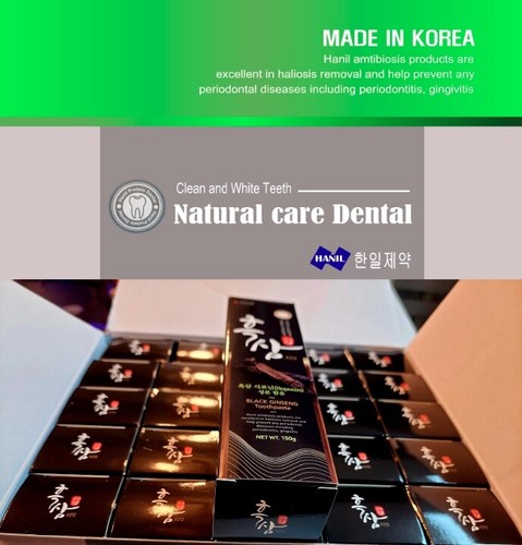 Pasta de dientes coreana negra de ginseng 150 g blanqueador dental blanqueamiento dental blanqueamiento dental NUEVA - Imagen 2 de 17