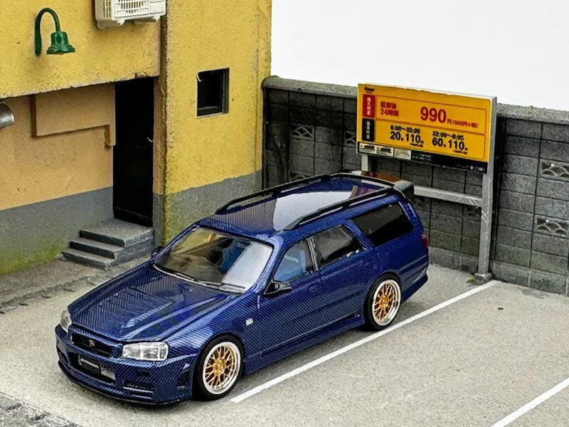 ミニカー 1/64 ZOOM Stagea R34 260RS Blue Carbon NISSAN Stagea (R34) - blue carbon - Zoom 1:64 | eBay