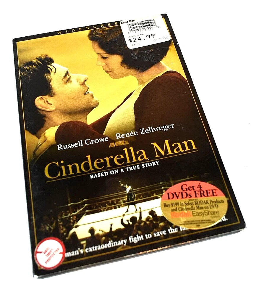 "CINDERELLA MAN" NEW DVD Movie - Based on a True Story w/R. Crowe & R. Zellweger Foto 3 de 4