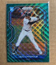 Jazz Chisholm 2021 Prizm Baseball #136 Green Wave Rookie RC Marlins