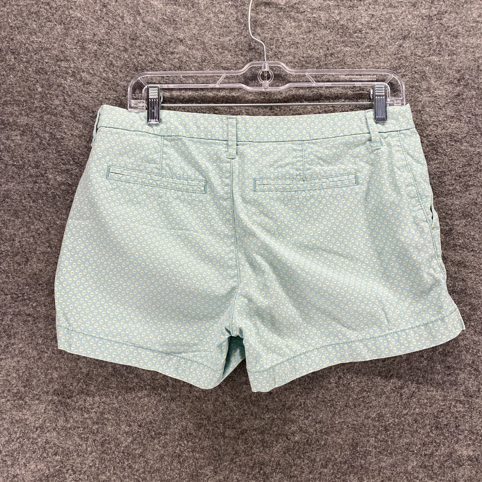 Pantalones cortos Old Navy para mujer 2 lunares verdes tiro medio algodón Foto 2 de 4