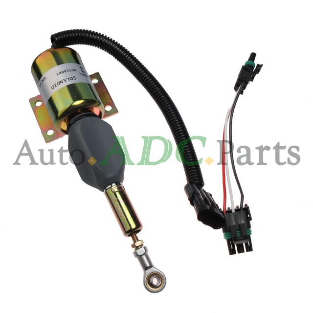 24V Fuel Shut off Solenoid for John Deere 120 160LC 200LC 230LC 270LC