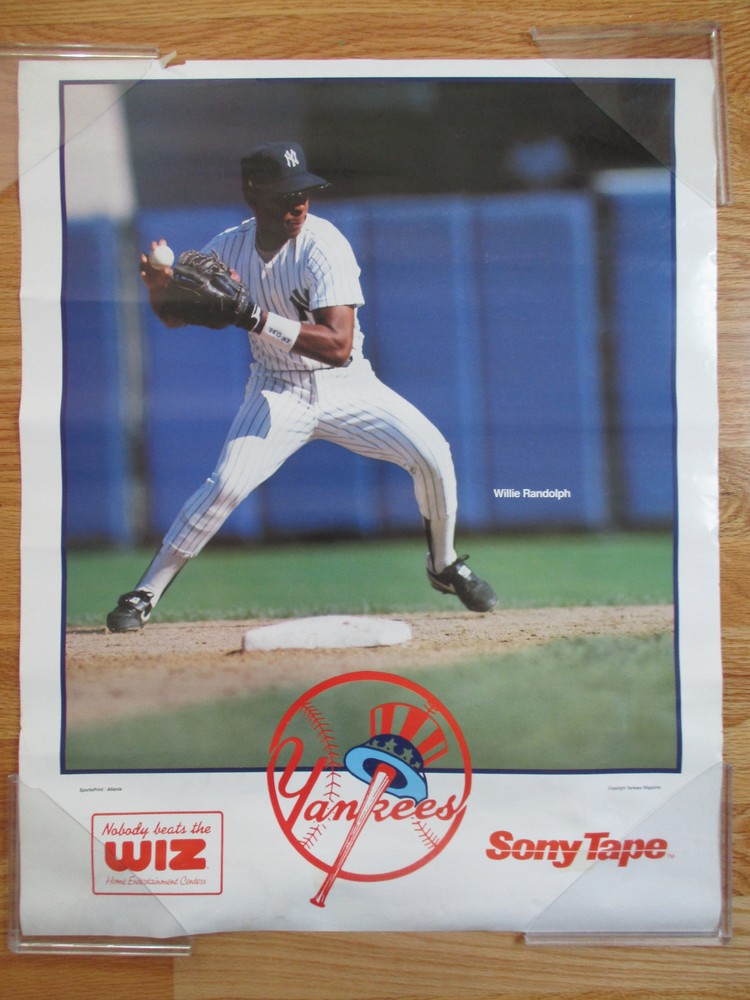 SONY Tape and The WIZ Promotional WILLIE RANDOLPH - NEW YORK YANKEES Poster