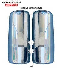 Kenworth Truck T680 T880 Chrome Mirror Cover Left and Right Pair 2013-2018