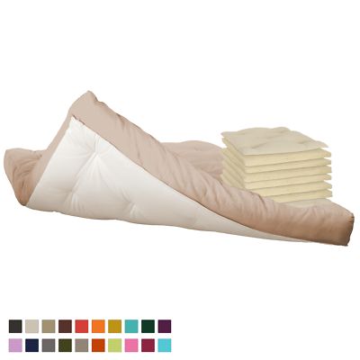 [vita-line]  6 Lagen Schurwolle Futon auch für Sofas geeignet Vita-line Modell 8