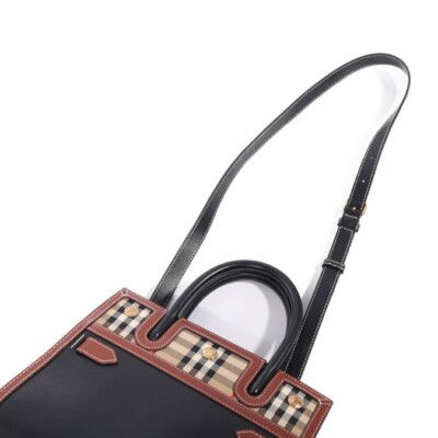 BURBERRY Mini handbag shoulder bag 2WAY 8025266 Black Brown Nova