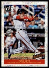 2019 Panini Donruss Highlights Rapture Juan Soto Washington Nationals