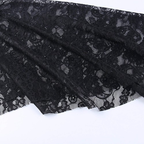 Womens Lace Shrug Breathable Shawl Wrap Comfortable Crop Top See-Through Soft - Picture 8 of 21