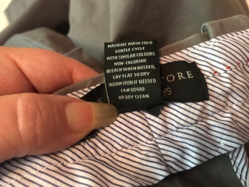 The Men’s Store Bloomingdales Gray Cotton Slacks 36x34, 34x30 - Picture 6 of 10