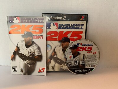 Major League Baseball 2K5 (Sony PlayStation 2, 2005) Powered By ESPN Sports New