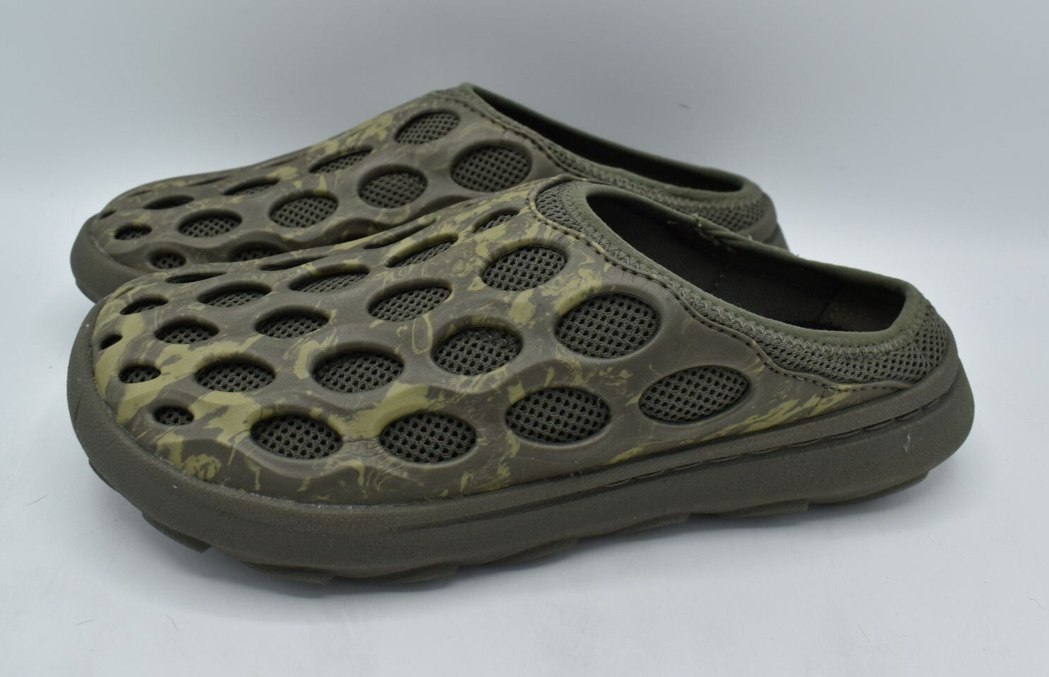 Scarpe Merrell donna taglia 8 Hydro Mule 1TRL oliva slip on mules