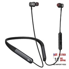 Bluetooth Headphones, 150H Playtime Wireless Bluetooth Earbuds w/Mic in Black