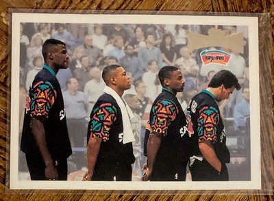 1996-97 TOPPS SUPER TEAM SAN ANTONIO SPURS GAME CARD DAVID ROBINSON