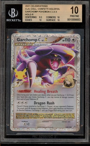 Pokemon Garchomp C Lv. X Celebrations Classic Coll. BGS 10 Pristine
