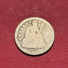 (1) Beautiful Antique 1858-P Seated Liberty Dime AG-ALMOST GOOD NICE STARTER