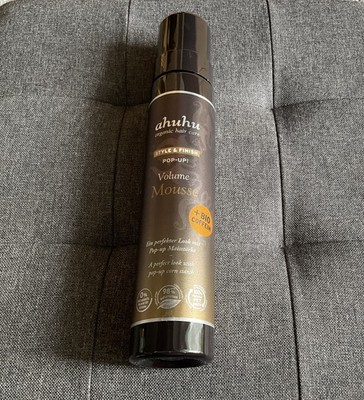 ahuhu organic hair care Pop Up!  Volume Mousse & Bio-Coffein  300 ml  XXL Größe