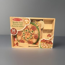 Melissa  Doug Wooden Pizza Play Set 36 Pieces for Ages 3 , I12