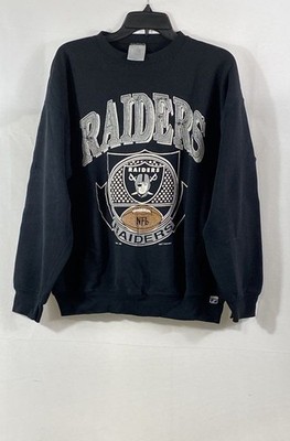 Vintage 1992 Los Angeles Raiders NFL Crewneck Sweatshirt Logo 7 Black Sz L