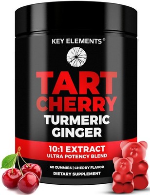 [Ultra Strength] Tart Cherry Gummies Extract with Turmeric & Ginger - Natural...