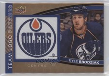 2013-14 Upper Deck Edmonton Oilers Team Logo Kyle Brodziak #TL-43 Patch i9i