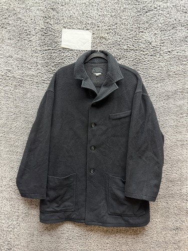 Dolce & Gabbana, Vintage 1990s Dolce & Gabbana Relaxed Fit Wool Chore Coat Black Mens Size 36/50
