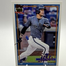 Topps Series 1 2026 Juan Soto 1991 Topps Baseball Insert #T91-82 New York Mets