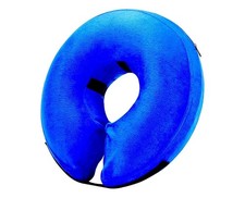 Katoggy Inflatable Dog Cone Collar, Soft Chew-Proof Recovery Collar, Blue, Large