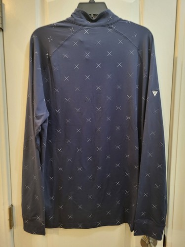 LEVELWEAR Men's Golf 1/4 Zip Long Sleeve Golf Shirt Size L Navy Blue NWT - Picture 6 of 7