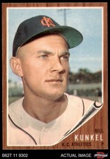 1962 Topps #147 Bill Kunkel  POR Athletics COMMON VARIATION 7.5 - NM+
