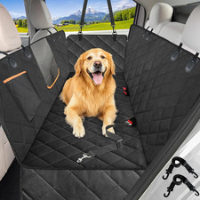 Dog Car Seat Cover for Back Seat,600D Heavy Duty Dog Hammock for Car with Side F