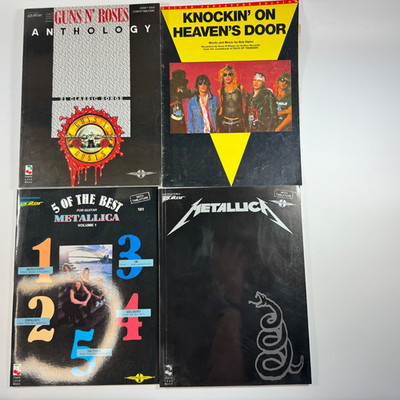 Guns n Roses & Metallica Guitar TAB Books Black Album Anthology Master Heaven's