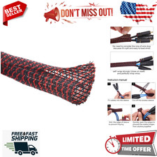 10ft - 1/2 inch Cord Protector Wire Loom Tubing Cable Sleeve Split Sleeving