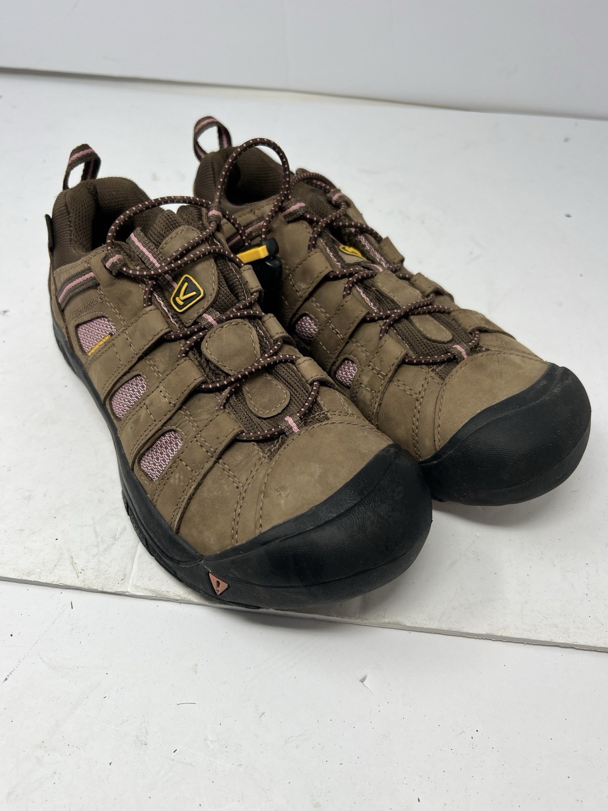 Scarpe da ginnastica Keen basse in pelle escursionismo passeggio supporto atletico donna US 6