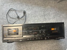 Sony TC-WR670 Dual Auto reverse Stereo Cassette Deck  Powers on Not Tested VTG