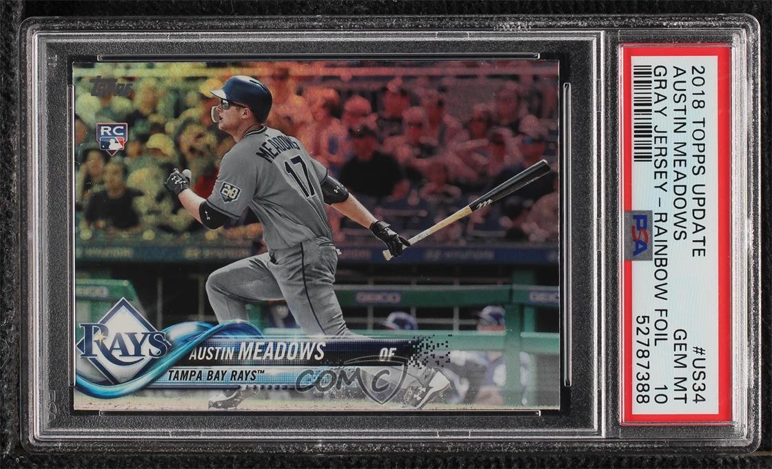 2018 Topps Update Rainbow Foil Austin Meadows #US34 PSA 10 GEM MT 5h5